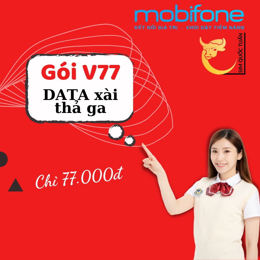 [Mã SRBACK101512 hoàn 20K xu đơn 0Đ] SIM 4G [Mua về dùng luôn] I TELECOM V77 CÓ 90GB/THÁNG+MIỄN PHÍ GỌI VINA