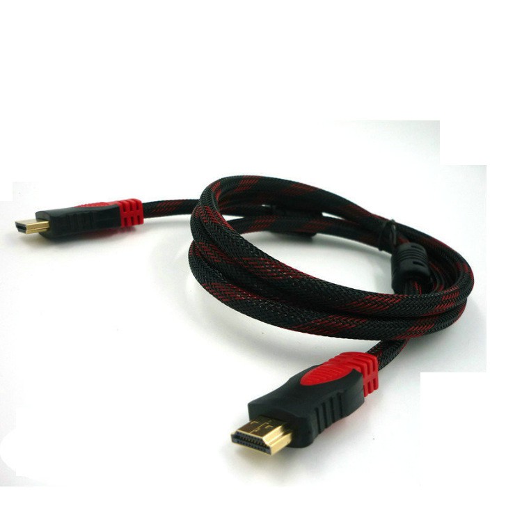 Cáp HDMI tròn bọc dù chống nhiễu dài 1.5M 3M 5M, cáp HDMI dây dù chống chuột full hd