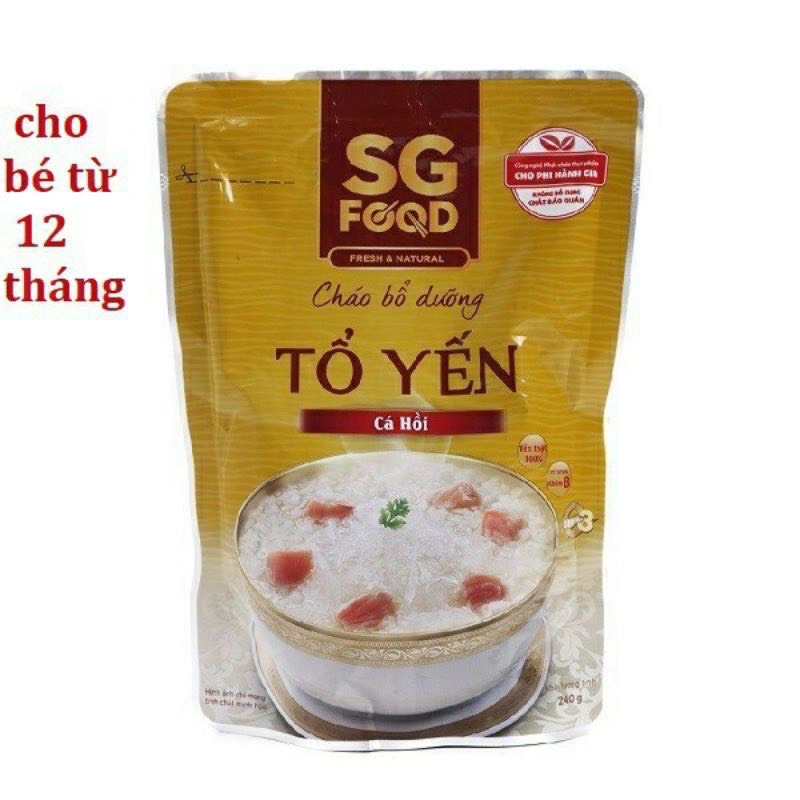 Cháo Tươi Bổ Dưỡng SG Food 240g, Cháo Ăn Liền, Cháo Ăn Dặm Cho Bé Từ 12m