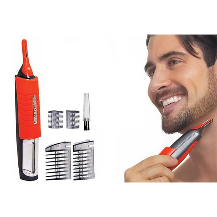 Máy cắt tóc cạo râu đa năng 3in1 🤗Nowship🤗 Máy cắt tóc cạo râu đa năng 3in1 thiết kế có đèn, đầu dao có lớp bảo vệ