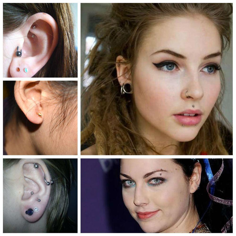 Khuyên Xỏ Cơ Thể Bằng Thép Không Gỉ Cá Tính Cho Nam Và Nữ