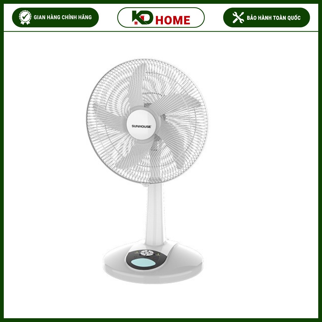 Quạt tích điện SUNHOUSE SHD7228, sử dụng tới 16h, tiết kiệm điện, 9 tốc độ gió, bh 1 đổi 1