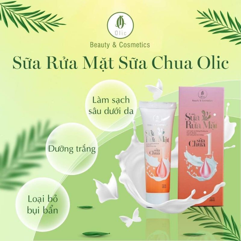 SỮA RỬA MẶT SỮA CHUA OLIC - trắng da, mờ nán