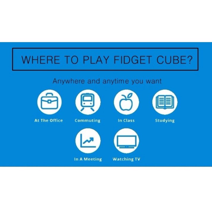 [G04] Fidget Cube - Khối Vuông Thần Kỳ giúp giảm stress [Đơn 50k tặng phần quà thú vị] S020