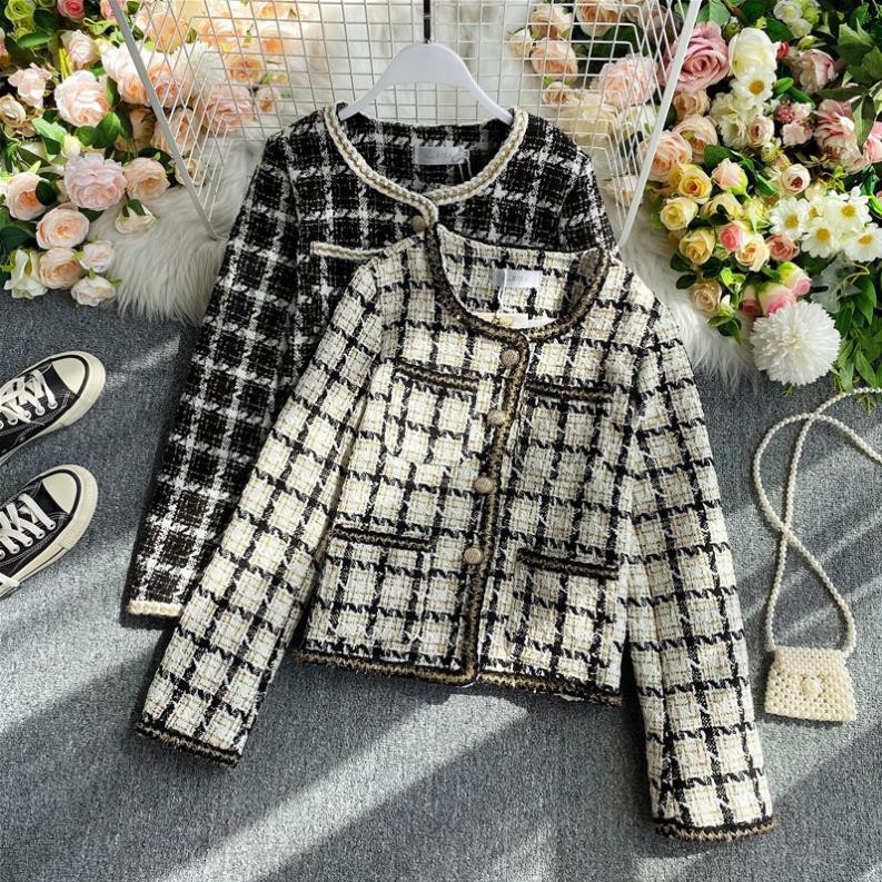 Áo khoác Tweed nữ đẹp hàng Quảng Châu cao cấp mẫu mới nhất 2020 - AK378