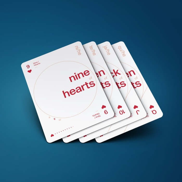 Grid Series Two - Typographic Playing Cards