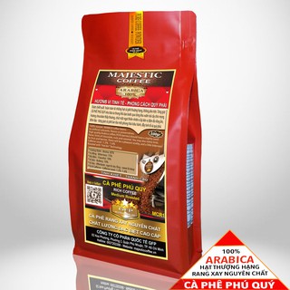 Cà phê Arabica rang xay nguyên chất thơm ngon - Majestic Coffee - Phú Quý - 500g
