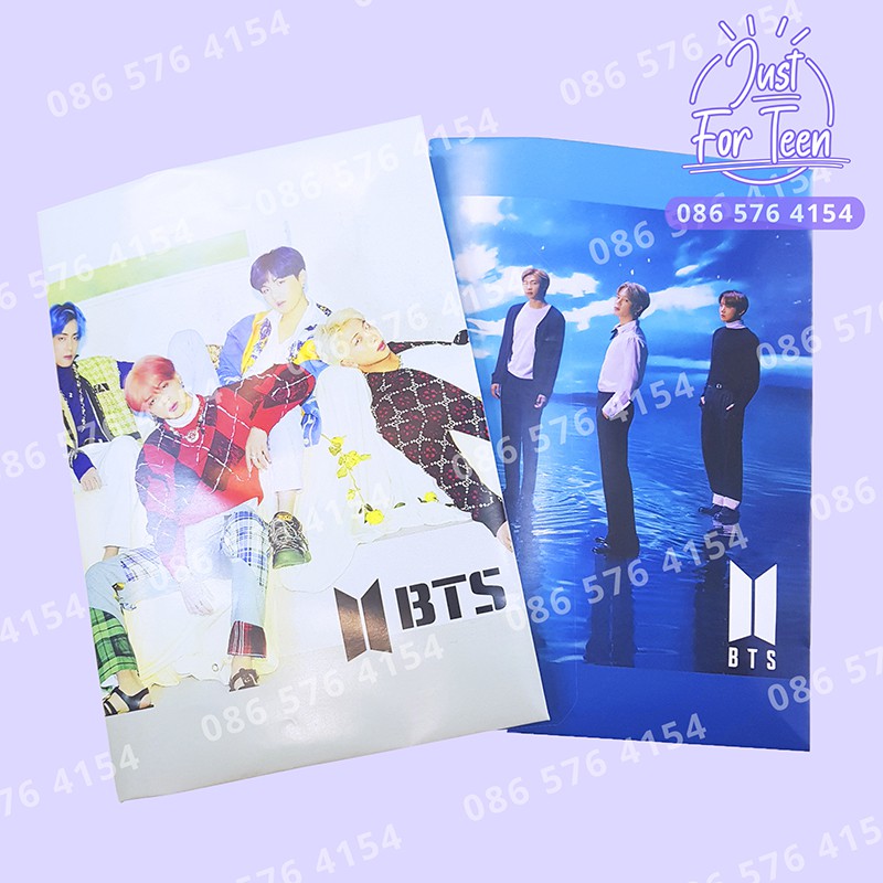 HOT - Bao tập BTS BT21 hình thật - bọc vở học sinh kpop idol in theo yêu cầu
