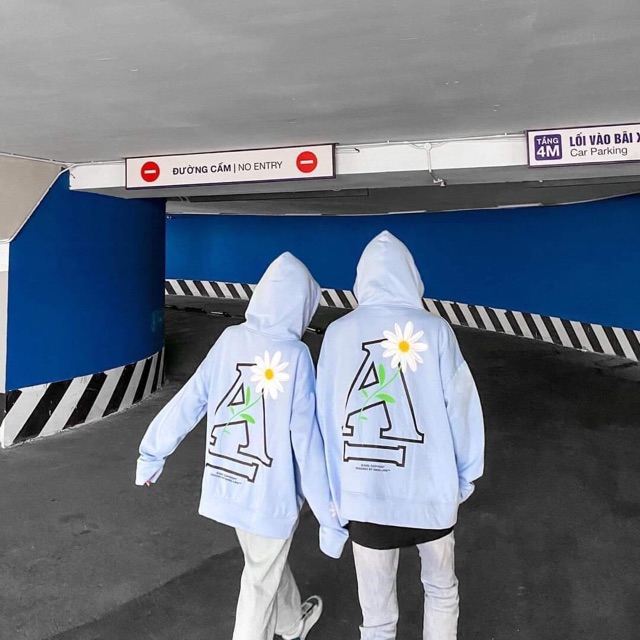 Áo Khoác Hoodie nỉ form thụng hoa cúc chữ A Unisex | BigBuy360 - bigbuy360.vn