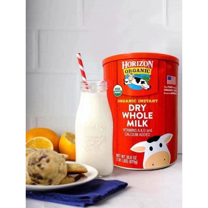 SỮA TƯƠI HORIZON ORGANIC DẠNG BỘT WHOLE MILK 870GR
