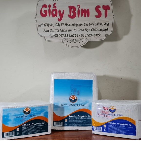 Giấy ăn cân Hàng Không vuông 2 lớp bịch loại 1kg hoặc 0,5kg (hàng chuẩn đủ cân loại đẹp) dùng cho quán ăn, nhà hàng