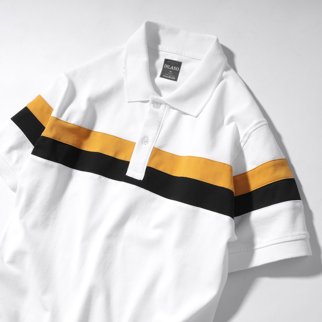 Áo polo nam cổ bẻ phối sọc ngang mang cách năng động trẻ trung DILANO APD04 | BigBuy360 - bigbuy360.vn
