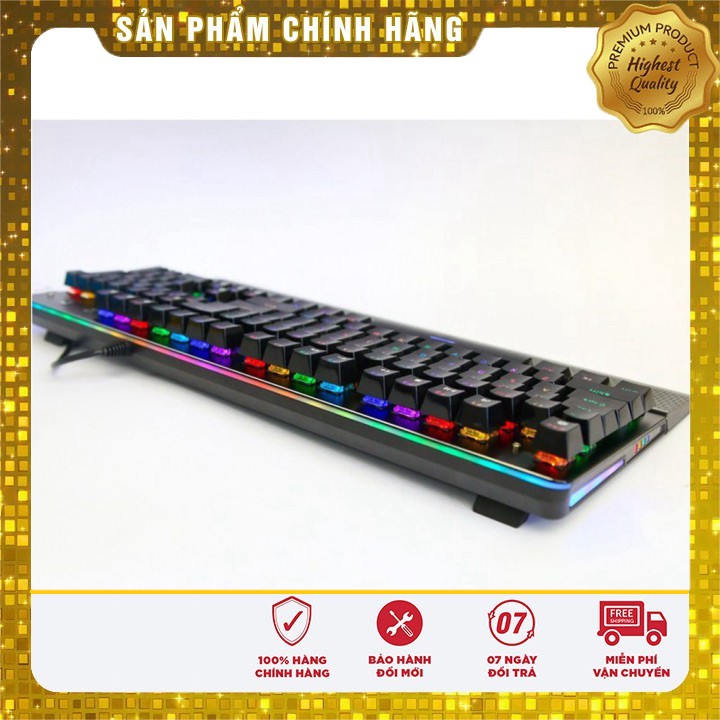 Bàn phím cơ gaming Fuhlen S Subverter led RGB - Blue Switch Black - Chính hãng - Có tem chống hàng giả