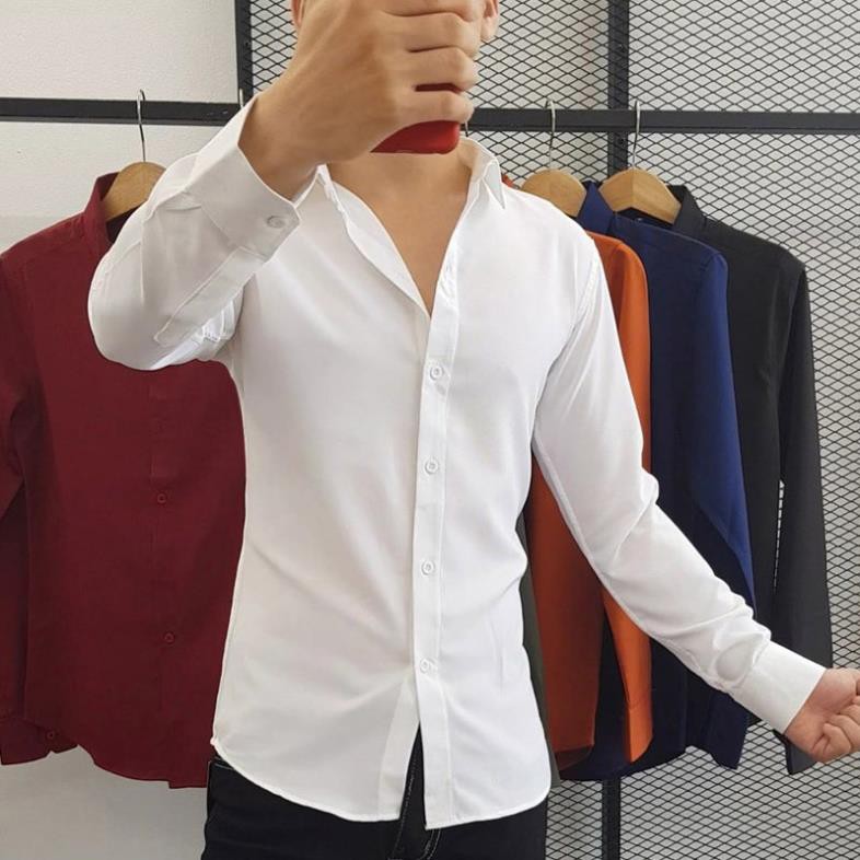 Áo sơ mi trơn có size big 4U-523 [Hàng Cao Cấp] | BigBuy360 - bigbuy360.vn