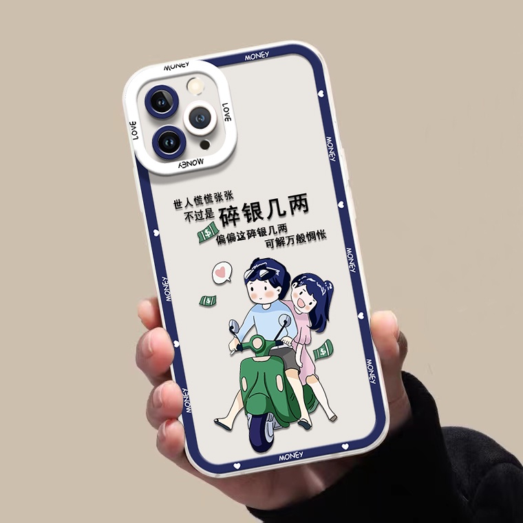 Ốp Điện Thoại Silicon TPU Mềm Trong Suốt In Họa Tiết Dễ Thương Chống Sốc Cho IPhone 14 13 12 Pro Max 11 XS XR X 8 7 6S Plus