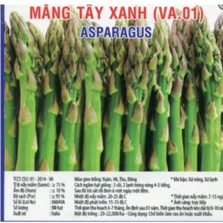 Hạt Giống Măng Tây Xanh Vietaseeds