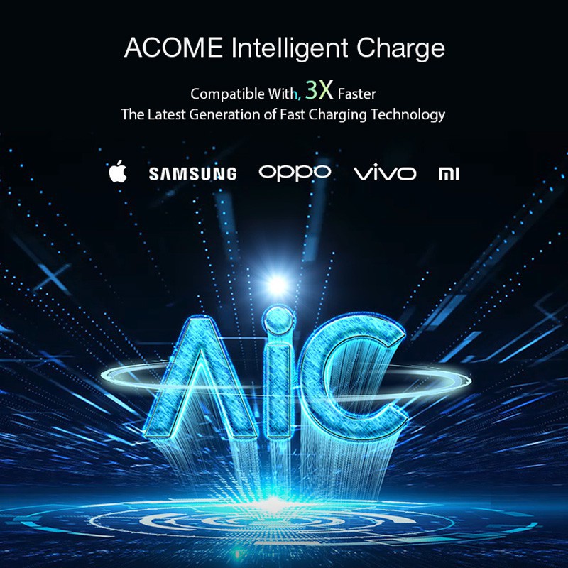 Cốc Sạc ACOME AC03 2 Cổng USB Sạc Nhanh 2.4A Tương Thích Với Các Dòng Điện Thoại Android/iOS - BẢO HÀNH 12 THÁNG