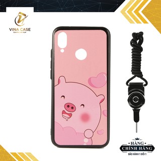 Ốp lưng Huawei Nova 3e in thú 5D phủ bóng Nano-Tặng kèm dây đeo điện thoại (Sản phẩm có 5 mẫu)