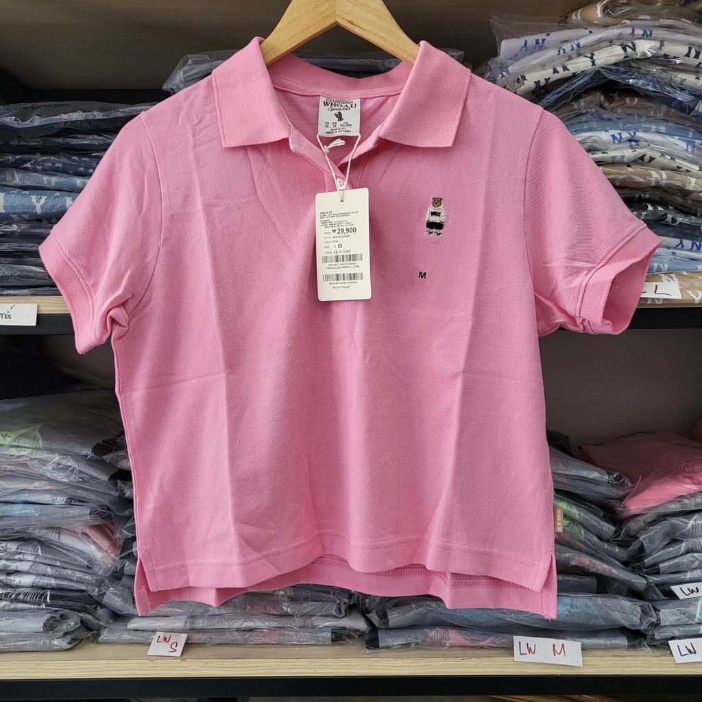 Áo Thun WHOAU Korea mới 2022 - Polo Croptop