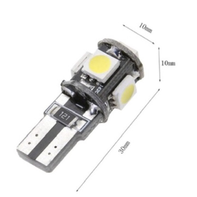 Cặp Đèn Led Demi Chân CắmT10- Đèn Soi Biển Sô Ô Tô