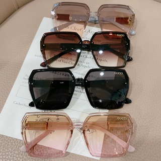 Kính mát nữ Guccci thời trang cao cấp kính râm dáng vuông cá tính tròng Polarized chống va đập chống tia UV