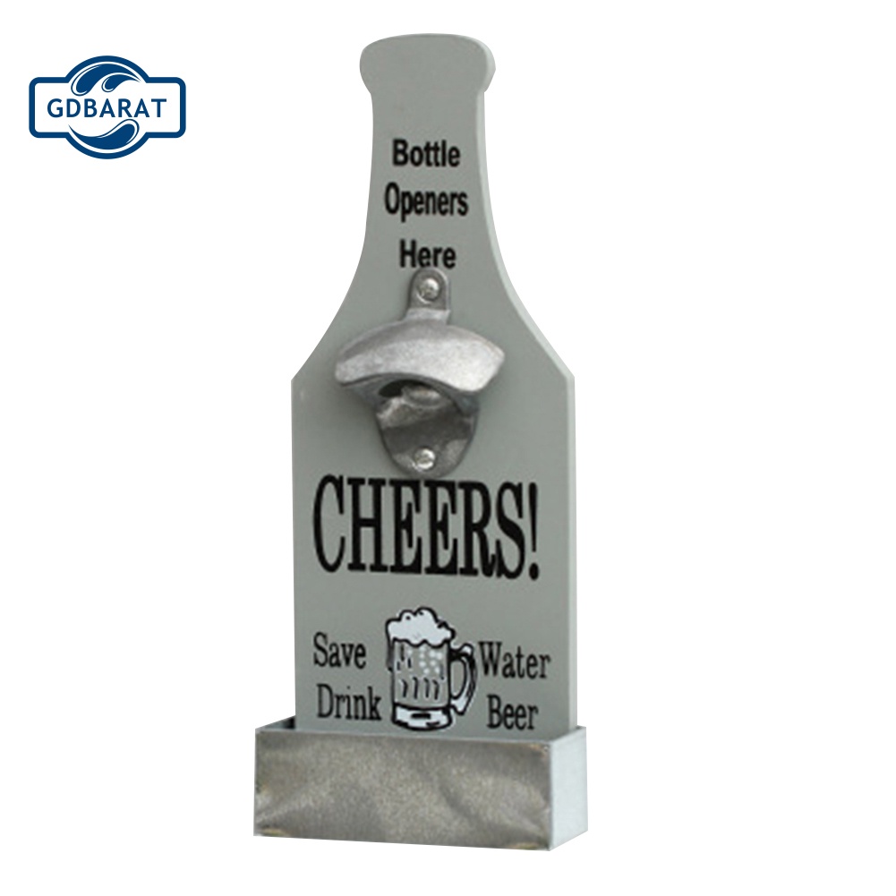 [NYCA Stock] Dụng Cụ Mở Nắp Chai Bằng Gỗ Cổ Điển Trang Trí Tường Nhà Hàng