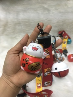 Móc khoá mèo thần tài