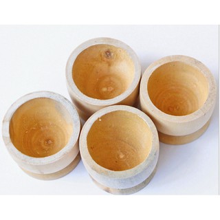 Chén gỗ dùng ăn trứng, uống trà