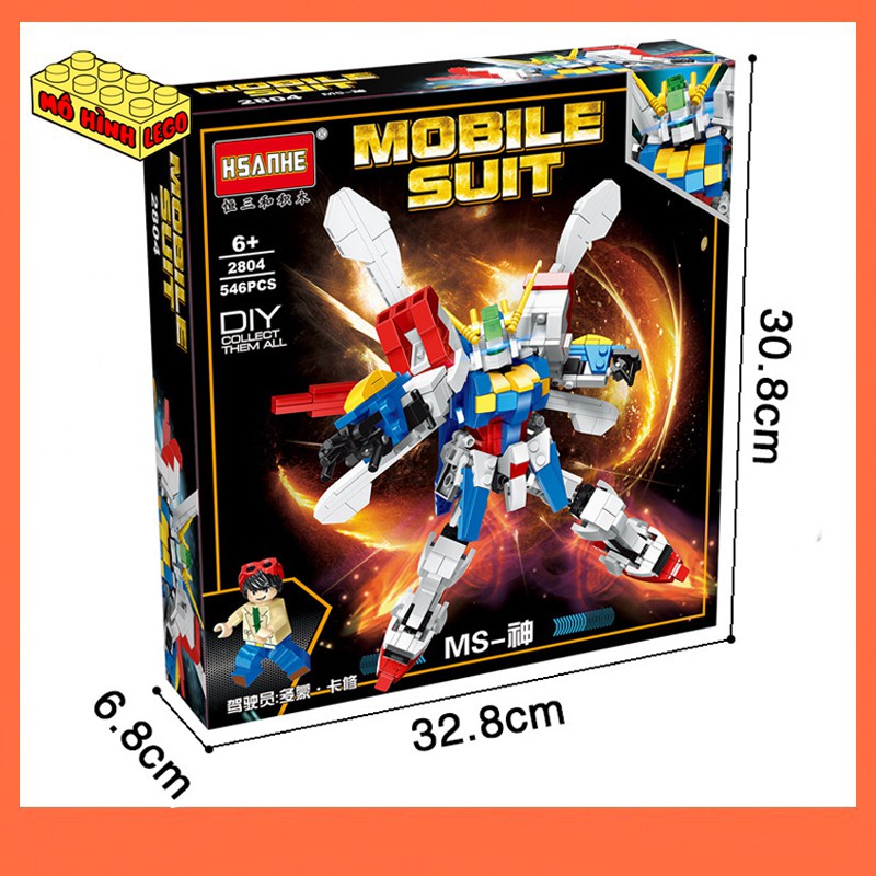 Đồ chơi mô hình gundam Hsanhe 2800-2809 lắp ghép Mobile Suit Gundam NoBrandABS