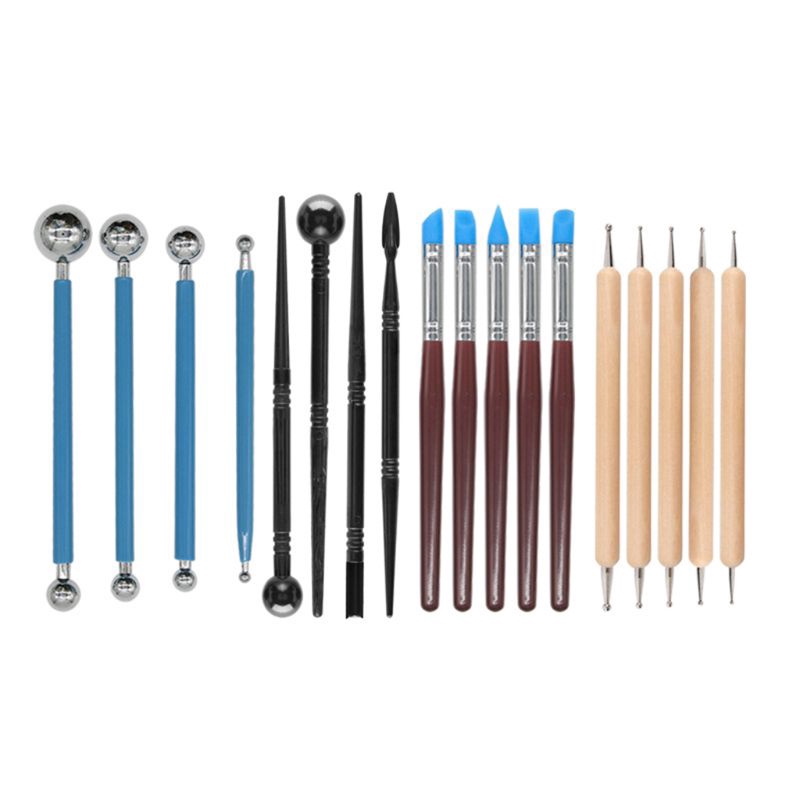 61PCS Ceramic carving pottery tools combination set handmade crafts carving tools carving pen carving knife