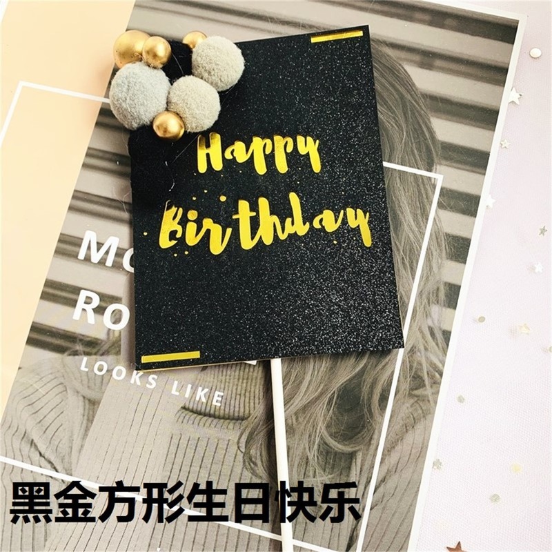 Que Cắm Trang Trí Bánh Kem Chữ Happy Birthday
