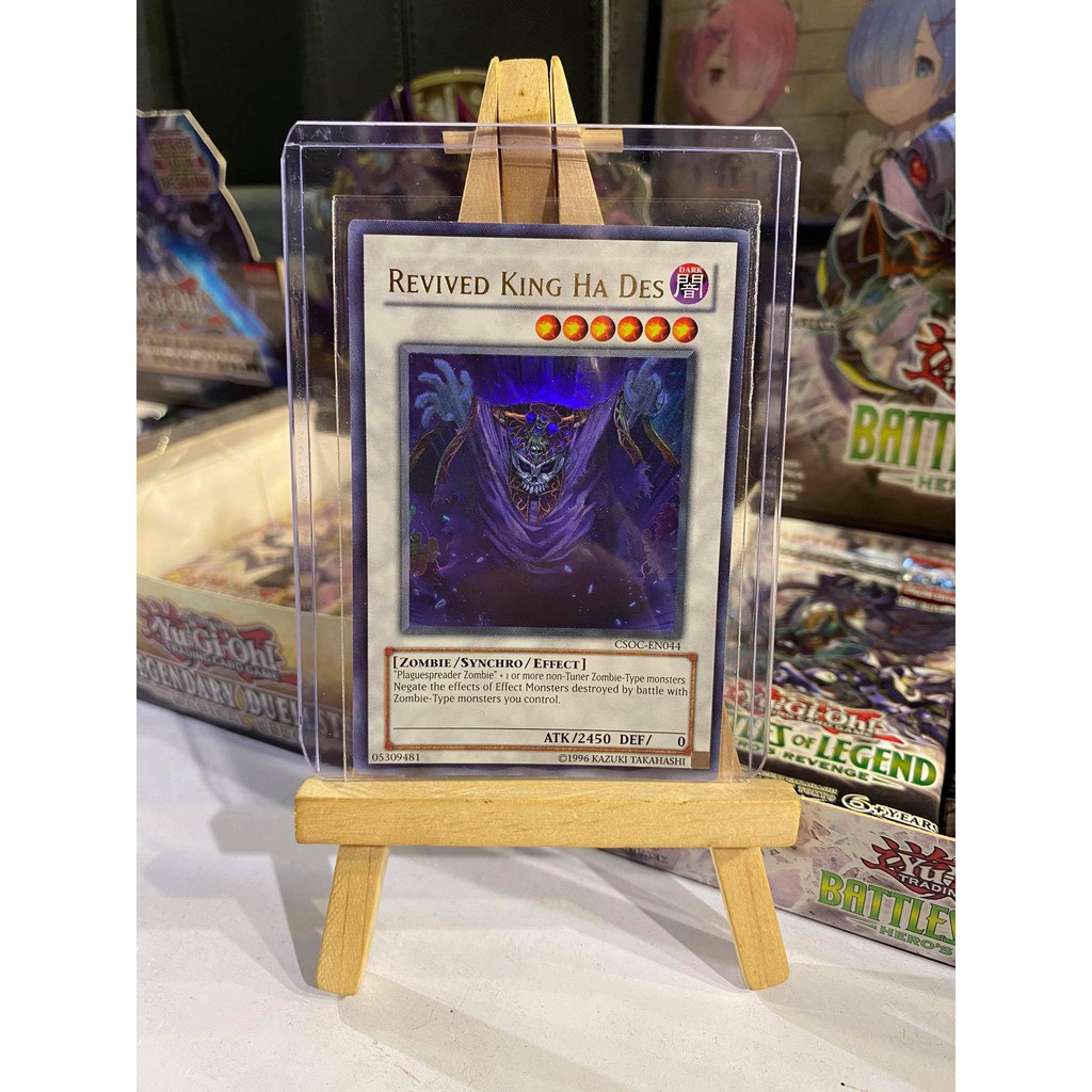 Lá bài thẻ bài Yugioh Revived King Ha Des – Ultra Rare - Tặng bọc bài nhựa bảo quản