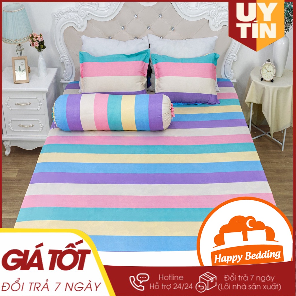 Vỏ Gối Ôm Họa Tiết Đáng Yêu, Cute Nhiều Màu Sắc 35x100cm Cotton Poly Happy Bedding