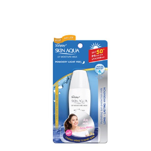 Sunplay Skin Aqua UV Moisture Milk SPF50+, PA++++ 70g -Sữa chống nắng dưỡng da ẩm mịn