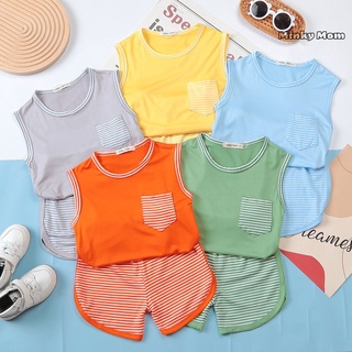 💖 minky mom 💖 đồ bộ thun lạnh sát nách-quần ngắn cho bé trai💖💖💖