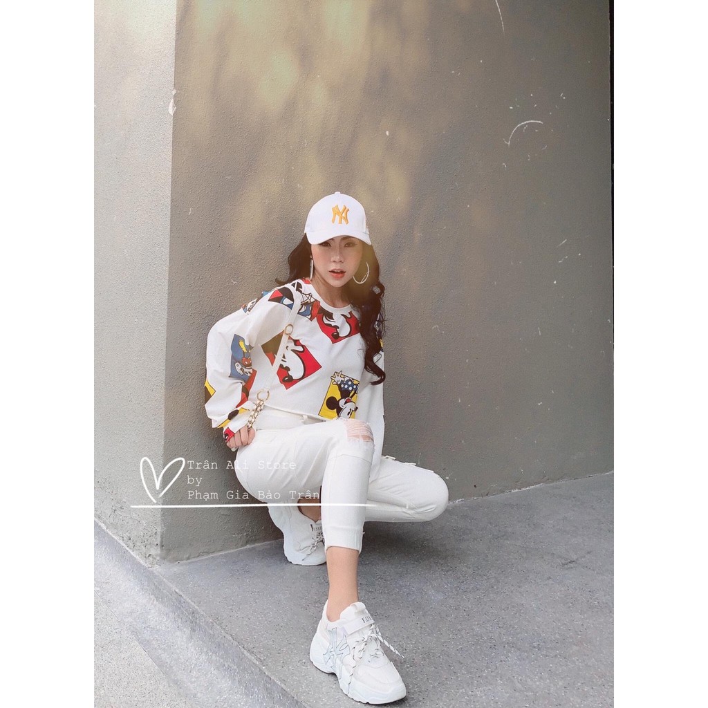 Áo croptop in mickey đầy màu sắc TTSA0054