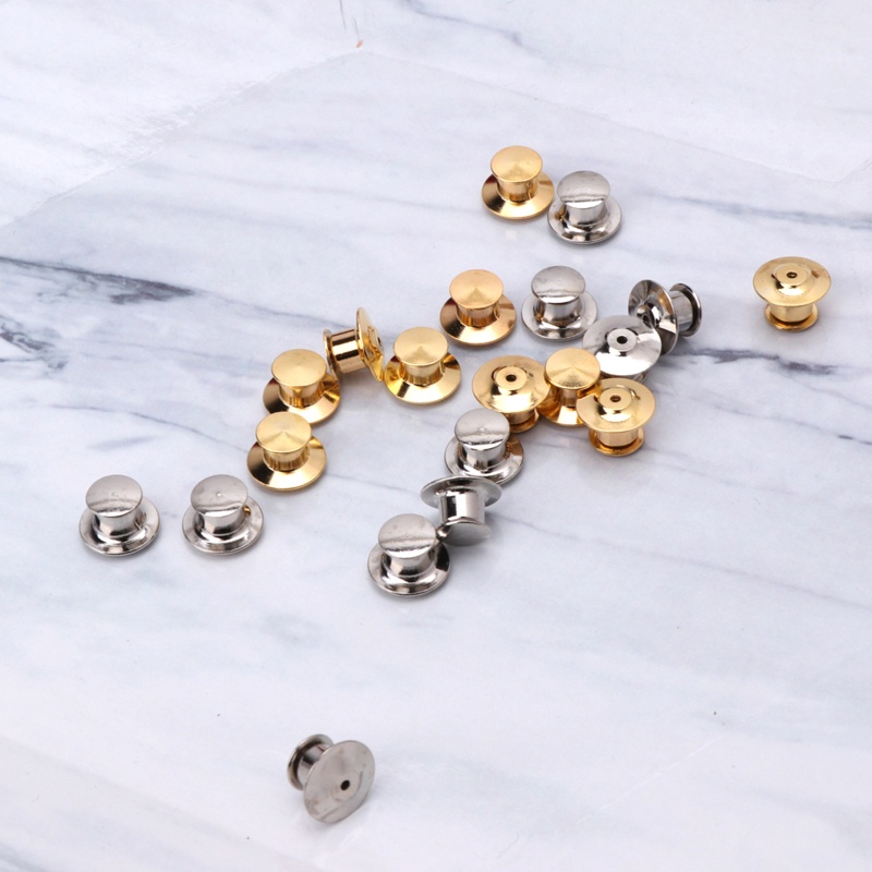 Set 10 Chốt Cài Bằng Kim Loại Màu Vàng / Bạc Thay Thế Cho Đồng Phục
