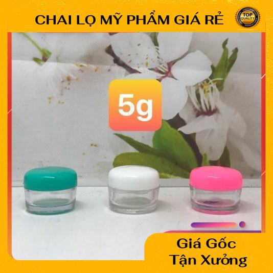 Hủ Đựng Kem ❤ RẺ VÔ ĐỊCH ❤ Hũ chiết kem tròn 3g,5g đựng mỹ phẩm , phụ kiện du lịch