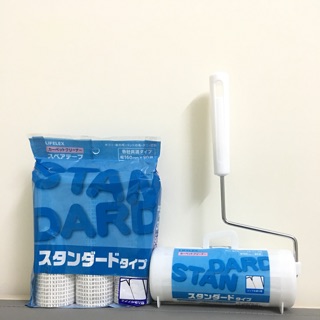 Bộ cây lăn bụi (gồm 1 cây có lõi + túi 3 lõi thay thế), lõi 90 lớp x 16cm NHẬP KHẨU TỪ NHẬT