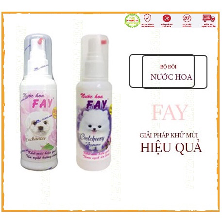 Nước Hoa FAY chó mèo 💥 FREESHIP 💥 90ml Khử mùi | lưu hương | ngừa vi khuẩn | PetZoneHCM
