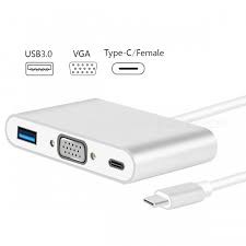 Adaptor Chuyển Type-C Ra HDMI 4K/ VGA/ USB 3.0/ DVI/ DISPLAYPORT  dùng trong trình chiếu cho Macbook, iPad, Smart Phone