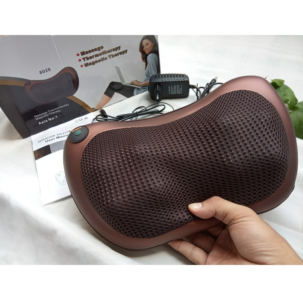 Gối Massage Vai Gáy 8 Bi Hồng Ngoại Công Nghệ Nhật Bản Cao Cấp