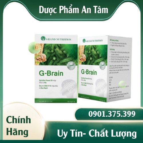 G-Brain Cốm Hỗ trợ Phát Triển Trí Não  Giảm thiểu sự kém tập trung bằng cách gia tăng các sức khỏe của não bộ