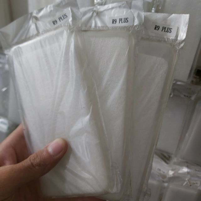 Bộ 3 chiếc ốp dẻo silicon oppo R9 plus trong suốt (loại tốt)