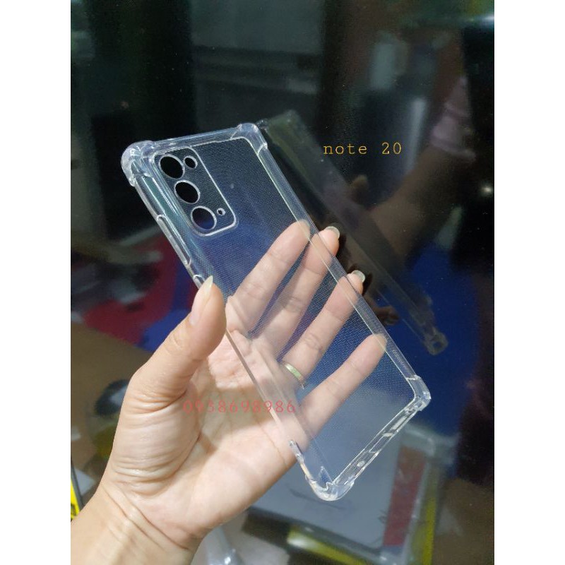 ốp lưng bảo vệ camera samsung note 20 / note 20 ultra chống sốc 4 góc