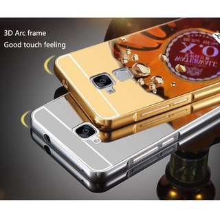 Ốp lưng Asus Zenfone 3 Max 5.2 ZC520TL bo tròn tráng gương viền kim loại