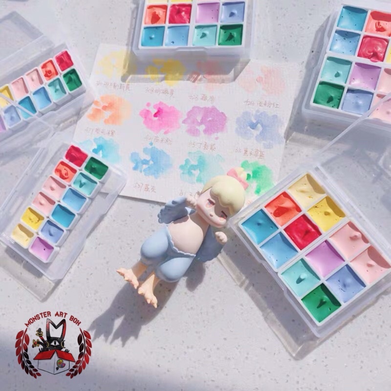 Set màu nước tone Pastel