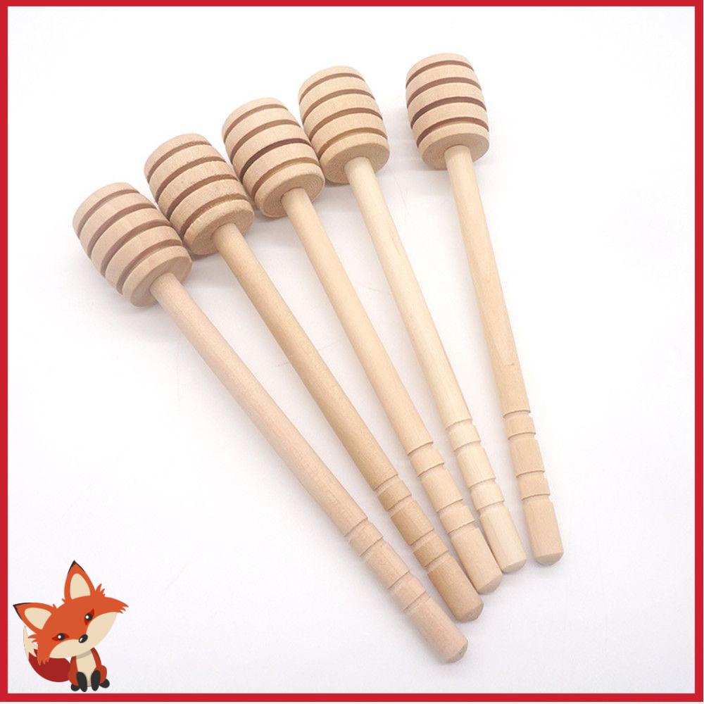 Que khuấy cà phê/ mật ong cán dài bằng gỗ dùng cho nhà bếp