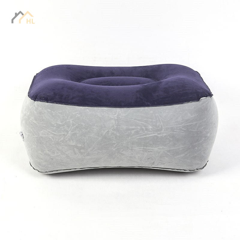 Leader Portable Inflatable Foot Rest Pillow Cushion PVC Air Travel Office Home Leg Up Footrest Relaxing Feet Tool