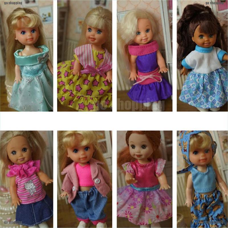 {go shopping}5set Cute Handmade Clothes Dress For Mini Doll Outfit Gift Colorful